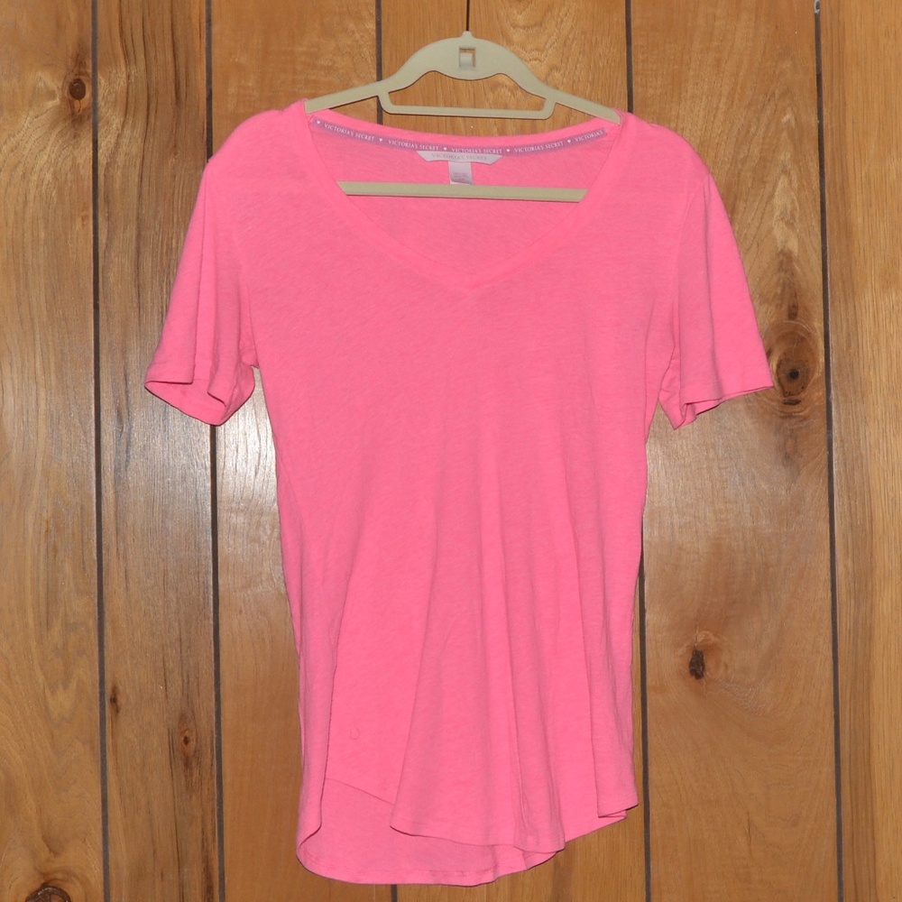 Victoria's Secret Pink V-Neck Short Sleeve T-Shirt